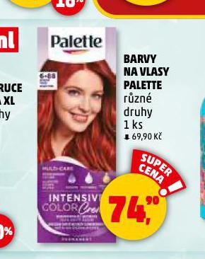 PALETTE BARVA NA VLASY