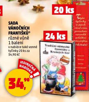 SADA VÁNOČNÍCH FRANTIŠKŮ