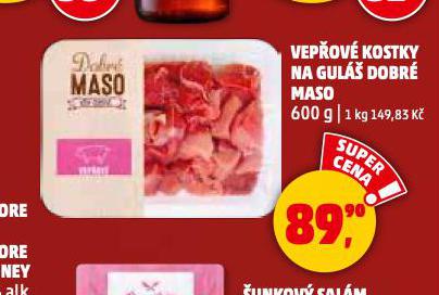 VEPŘOVÉ KOSTKY NA GULÁŠ