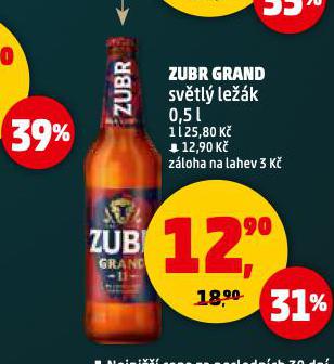PIVO ZUBR GRAND