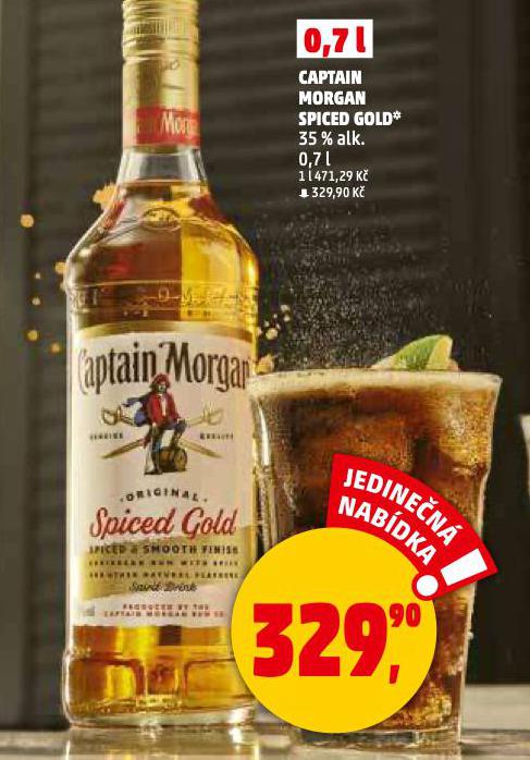 CAPTAIN MORGAN SPICED GOLD