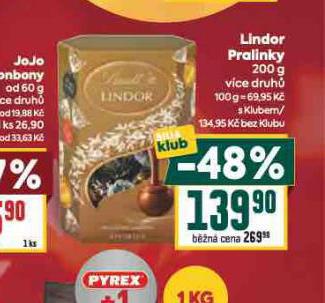 LINDOR PRALINKY