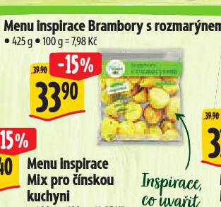 MENU INSPIRACE BRAMBORY S ROZMARÝNEM