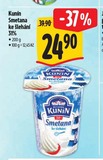 KUNÍN SMETANA KE ŠLEHÁNÍ