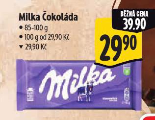 MILKA ČOKOLÁDA