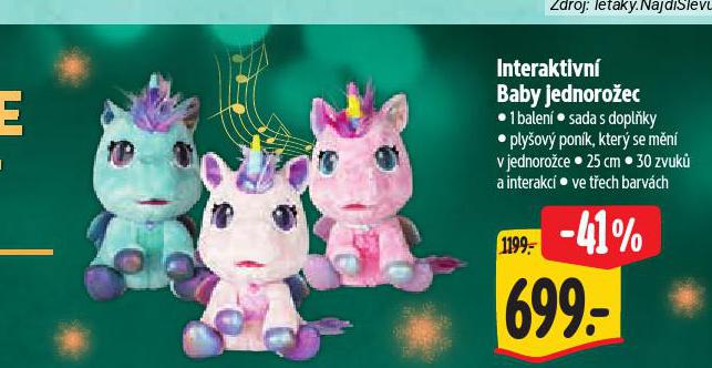 INTERAKTIVNÍ BABY JEDNOROŽEC