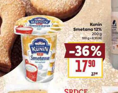 KUNÍN SMETANA 12%