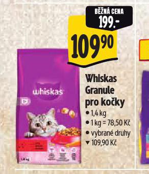 WHISKAS GRANULE PRO KOKY