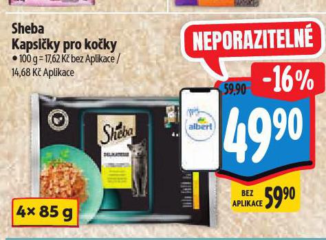 SHEBA KAPSIČKY PRO KOČKY