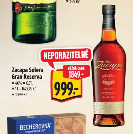 ZACAPA SOLERA GRAN RESERVA