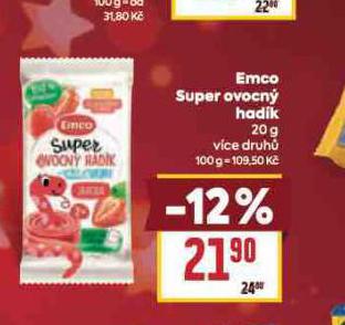 EMCO SUPER OVOCNÝ HADÍK