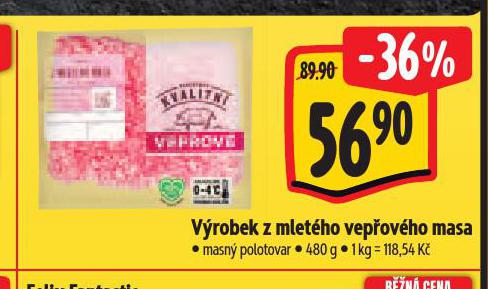 VROBEK Z MLETHO VEPOVHO MASA