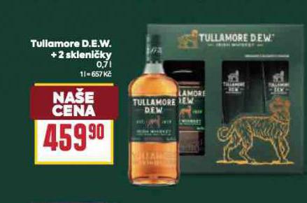 TULLAMORE DEW + 2 SKLENIKY