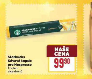 STARBUCKS KVOV KAPSLE PRO NESPRESSO