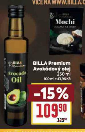 BILLA PREMIUM AVOKÁDOVÝ OLEJ