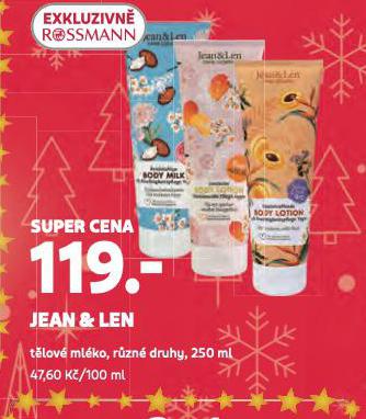 JEAN & LEN TĚLOVÉ MLÉKO