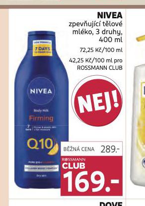 NIVEA ZPEVUJC TLOV MLKO