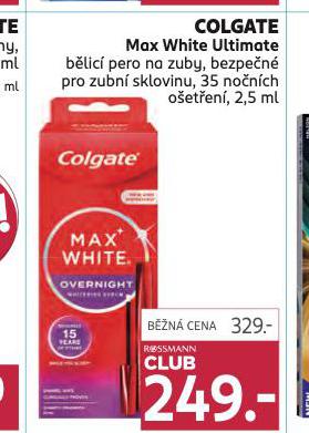 COLGATE MAX WHITE ULTIMATE BĚLICÍ PERO NA ZUBY