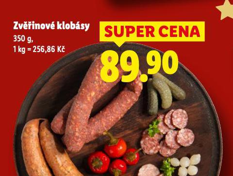 ZVĚŘINOVÉ KLOBÁSY