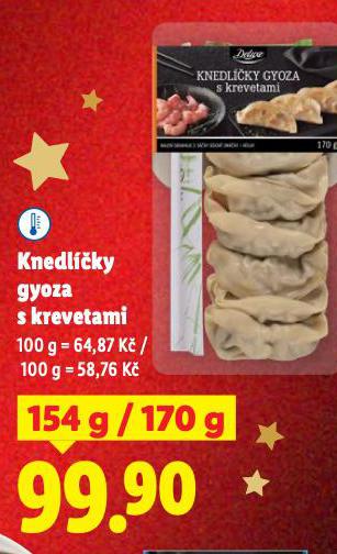 KNEDLÍČKY GYOZA S KREVETAMI
