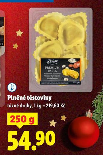 PLNĚNÉ TĚSTOVINY