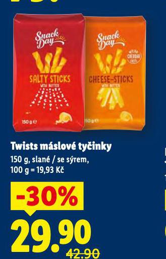 TWIST MÁSLOVÉ TYČINKY
