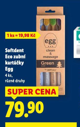 SOFDENT ECO ZUBNÍ KARTÁČKY EGG