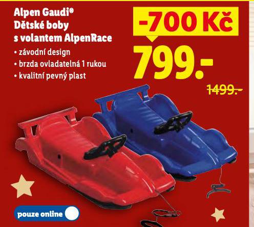 ALPEN GAUDI DĚTSKÉ BOBY S VOLANTEM ALPENRACE