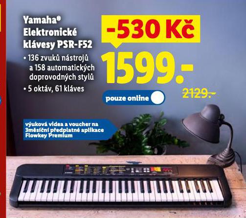 YAMAHA ELEKTRICKÉ KLÁVESY