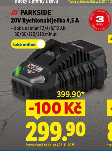 20V RYCHLONABJEKA 4,5A