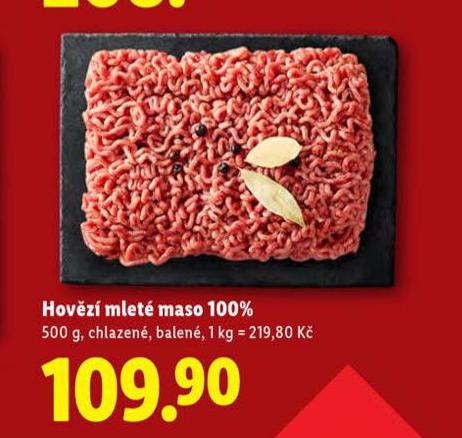 HOVĚZÍ MLETÉ MASO 100%