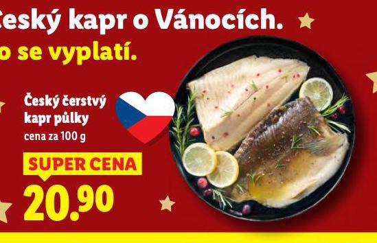 ČESK ČERSTVÝ KAPR PŮLKY