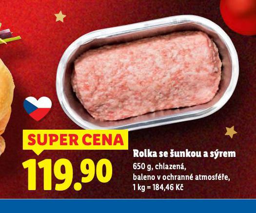 ROLKA SE ŠUNKOU A SÝREM