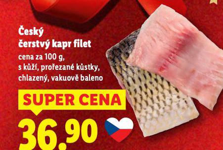 ČESKÝ ČERSTVÝ KAPR FILET