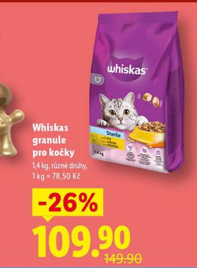 WHISKAS GRANULE PRO KOČKY