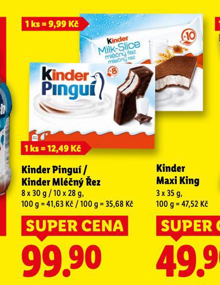 KINDER MLÉČNÝ ŘEZ