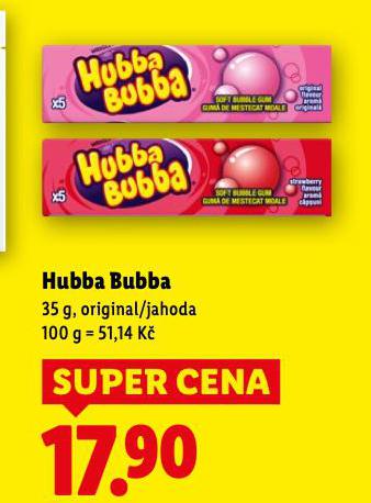 ŽVÝKAČKA HUBBA BUBBA