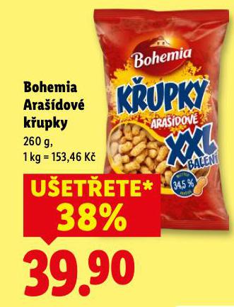 ARAŠÍDOVÉ KŘUPKY BOHEMIA