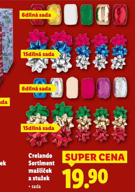 SORTIMENT MAŠLIČEK A STUŽEK