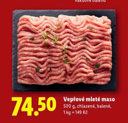 VEPŘOVÉ MLETÉ MASO