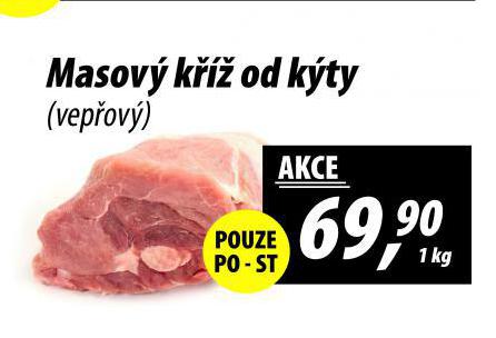 MASOVÝ KŘÍŽ OD KÝTY