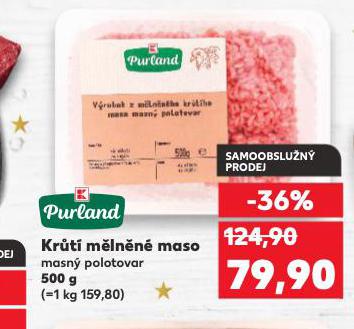 KRŮTÍ MĚLNĚNÉ MASO