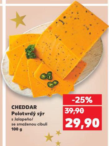 CHEDDAR POLOTVRDÝ SÝR