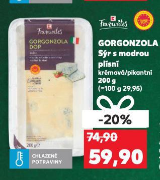GORGONZOLA SÝR S MODROU PLÍSNÍ