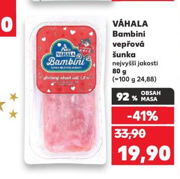 VÁHALA BAMBINI VEPŘOVÁ ŠUNKA