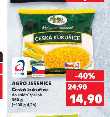 AGRO JESENICE ČESKÁ KUKUŘICE