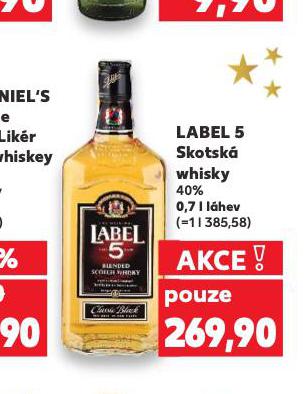 LABEL 5 SKOTSKÁ WHISKY