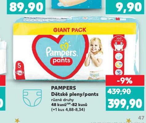 PAMPERS DĚTSKÉ PLENKY