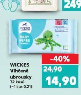 WICKES VLHČENÉ UBROUSKY