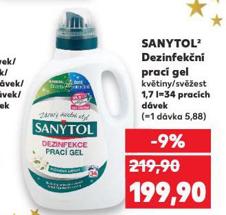 SANYTOL DEZINFEKČNÍ PRACÍ GEL